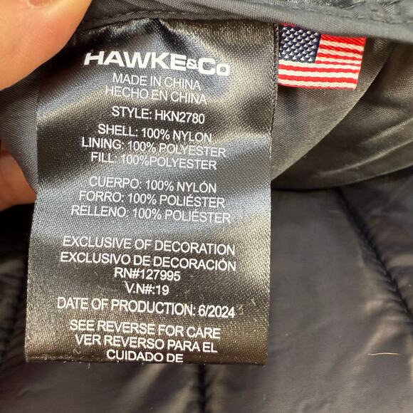 Hawke & Co Puffer Coat Men's 2XL Grey Performance Wind And Water Resistant NWT - Picture 11 of 11